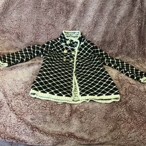 Max Studio Black and White Kids Blazer
